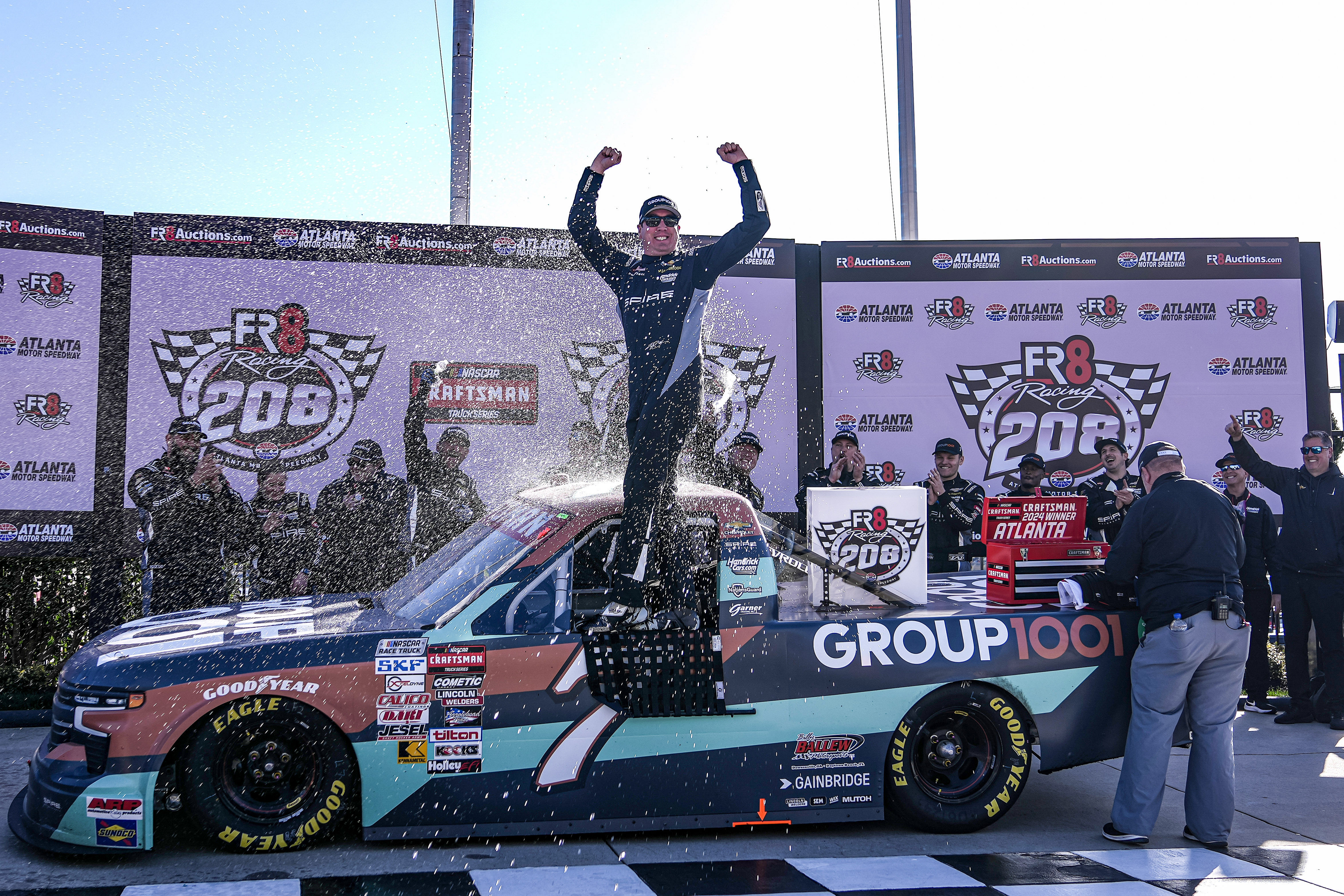 Kyle Busch won the 2025 Fr8 208 at Atlanta Motor Speedway - Source: Imagn